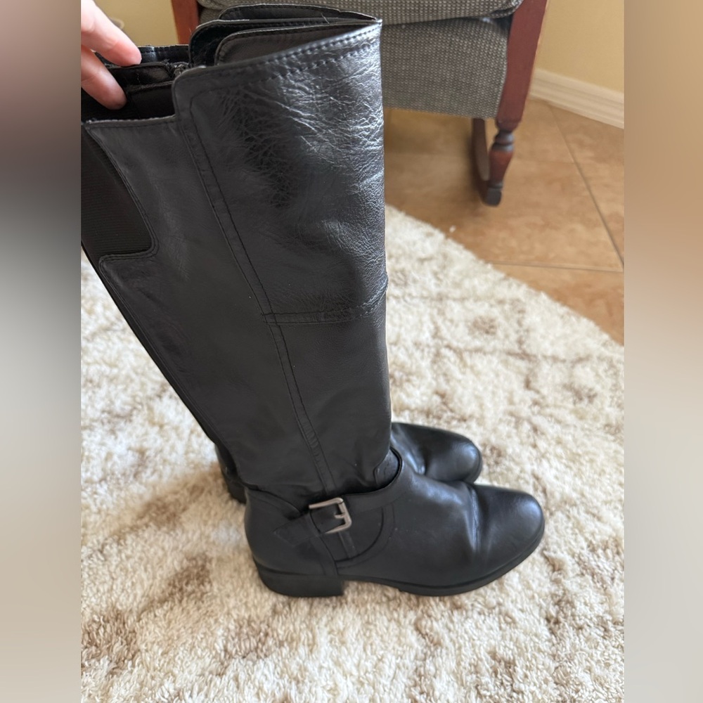 Kohl's Croft & Barrow Wide Calf Black at the Knee Boots